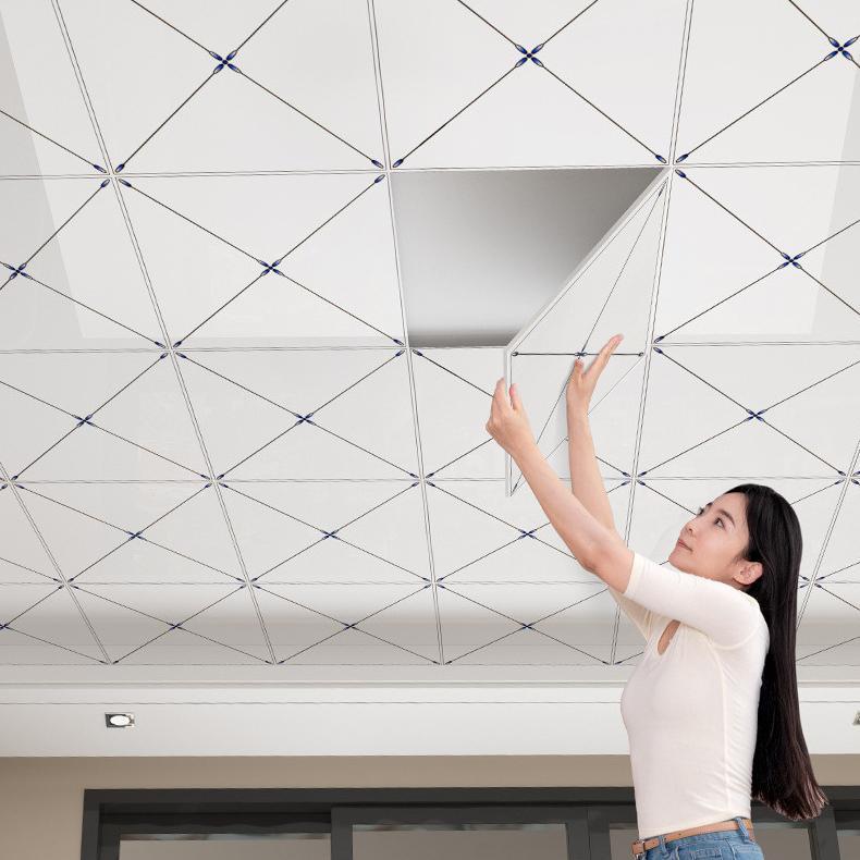 Grosir Wallpaper Home - Plafon Pvc Motif Keramik 30X30 Cm Anti Air Wallpaper Langit-Langit Dekorasi 