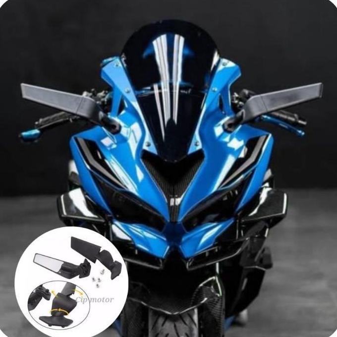 DS178 >> Spion Winglet Moto Gp Motor Ninja R25 CBR250RR GSX R15 CBR 150 Sepasang 2pc