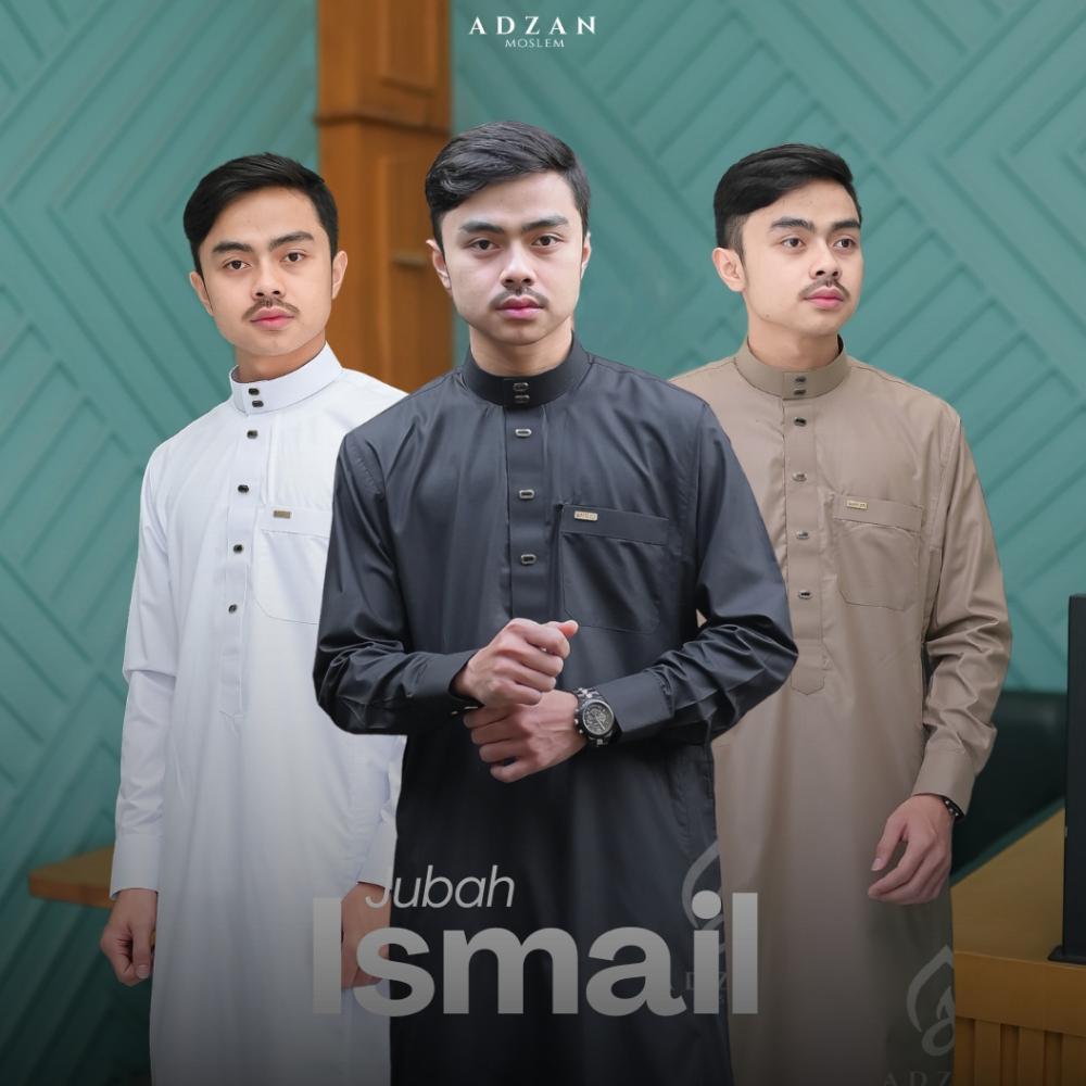 ORIGINAL AVOHOLIC.ID - JUBAH GAMIS PRIA EXCLUSIVE ISMAIL WARNA ABU TUA