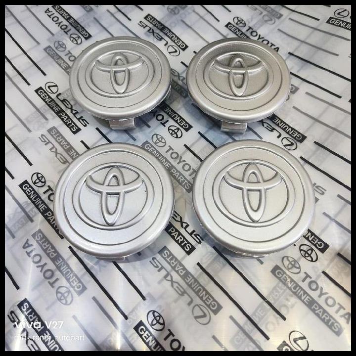 TERLARIS DOP RODA TUTUP VELG INNOVA LAMA INNOVA REBORN GRAND AVANZA VELOZ NEW RUSH SILVER 6.2CM 