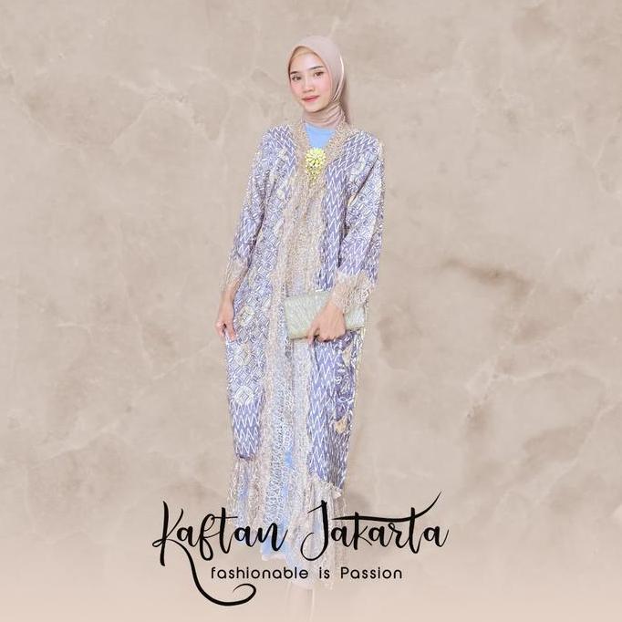 Instancodbisa- Kaftan Jakarta - Outer Batik Lace Outfit Kondangan Mewah Wanita
