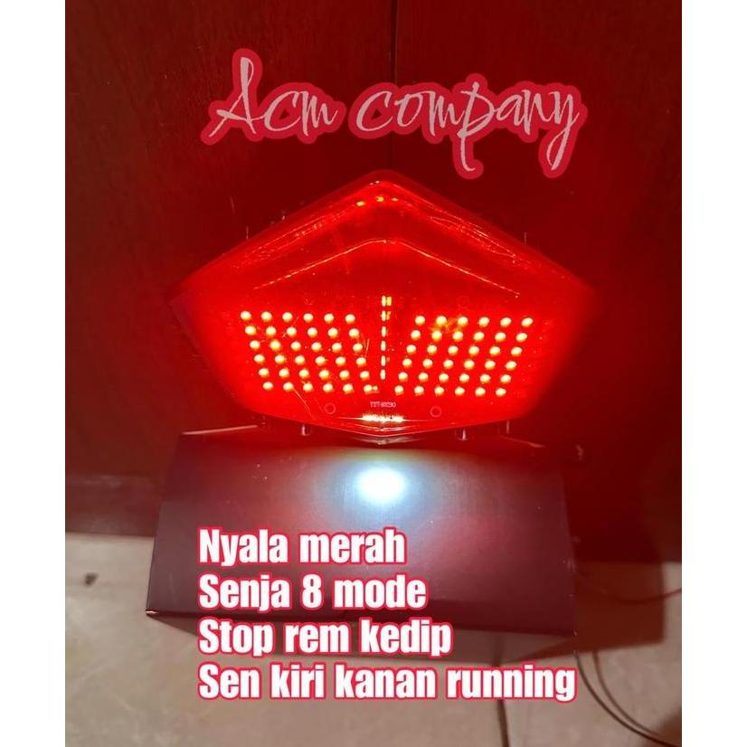 FORMEXINO NEW LAMPU STOP STOPLAMP LED 3IN1 8MODE OTOMATIS RUNNING BUAT ALL YAMAHA VIXION