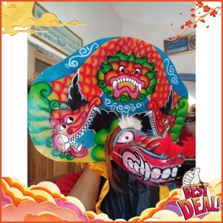 READY STOCK Mainan anak/Barongan caplok/Barongan kayu/Barongan spon/Barongan devil anak/Barongan spo