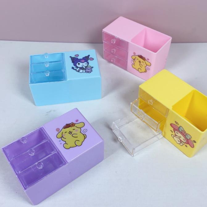 Cuci Gudang  Fashion Fair - 6401 Laci Kecil Motif Karakter Lucu / Kotak Organizer Mini Plastik / Lac