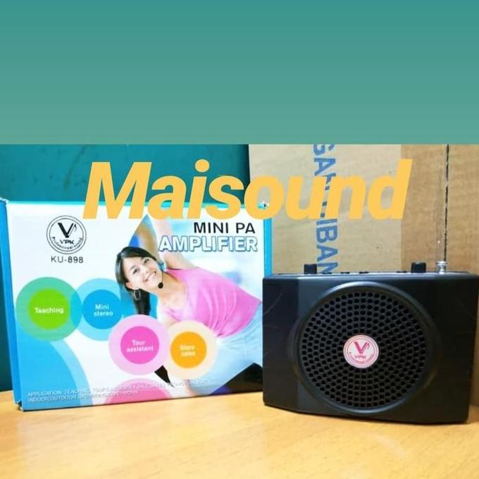 promo WAISTBAND VPK SPEAKER PINGGANG KU898 KU 898 PORTABLE MURAH UNTUK SENAM