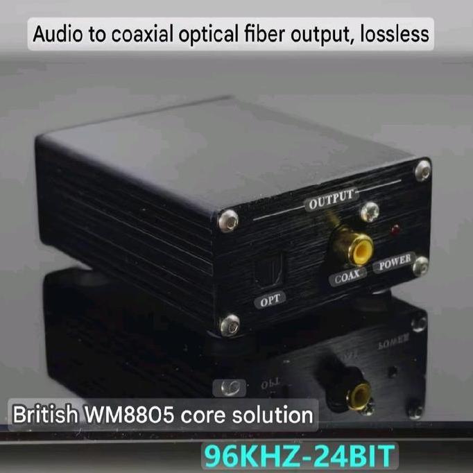 promo BRZHIFI ADC01 Analog to Digital Audio Converter ADC 24bit 96kHz use British WM8805 Chip