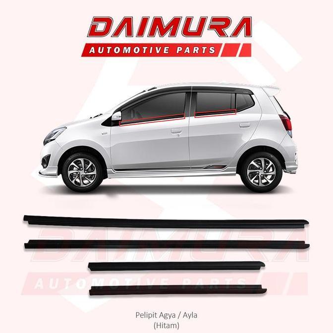 #####] Pelipit List Lis Kaca Weather Strip Pintu Mobil Agya Ayla