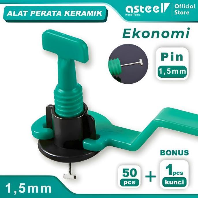 Homemid- Asteel Alat Perata Keramik Perata Granit Tipe Putar  Pin 1.5Mm Murah Tile Leveling Keramik 