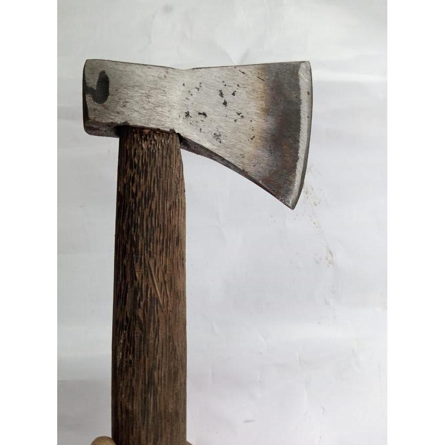 Lansungkirim- Kampak Baja Gagang Kayu Aren Kampak Tajam Kampak Tukang Bangunan Besi