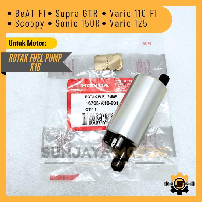 Rotak Fuel Pump K16 Dinamo Pompa Bensin Kualitas Original Honda Beat Fi Vario 125 Scoopy Esp Supra G
