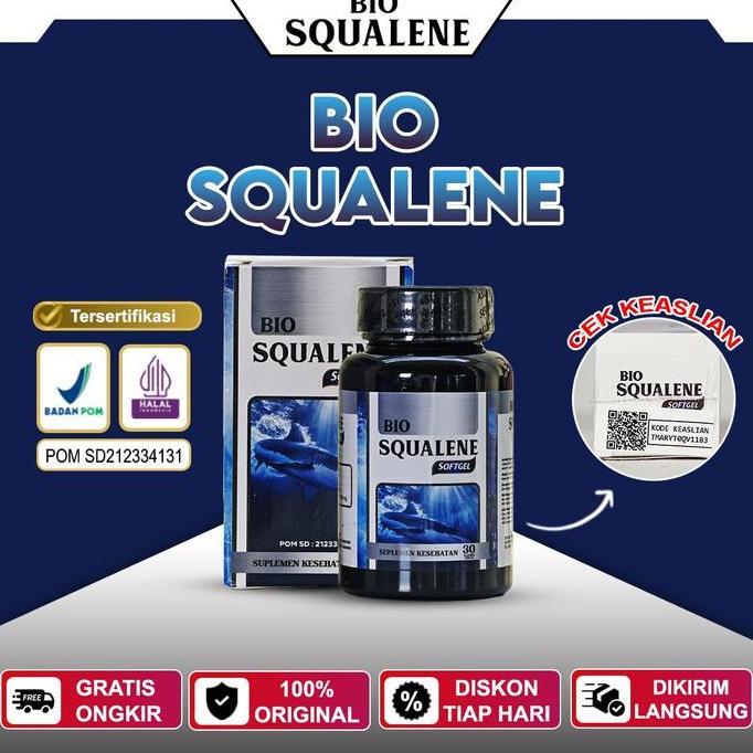 Fit- Bio Squalene Softgel Asli Bpom Halal