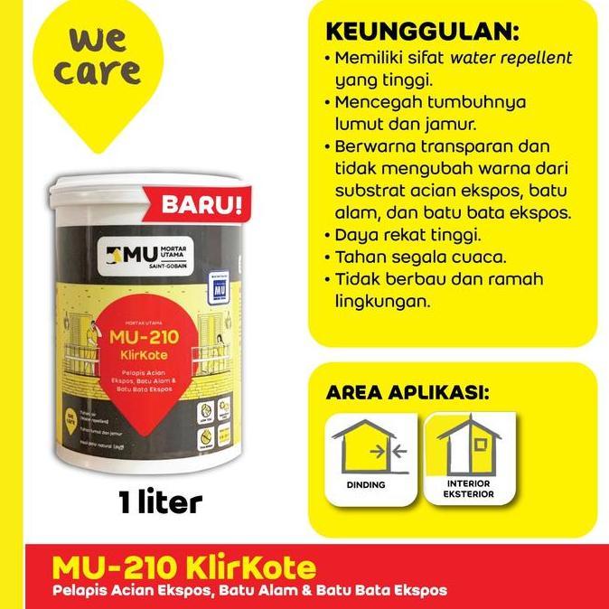 Homemid- Mortar Utama Weber Mu-210 Klirkote Pelapis Acian Ekspos
