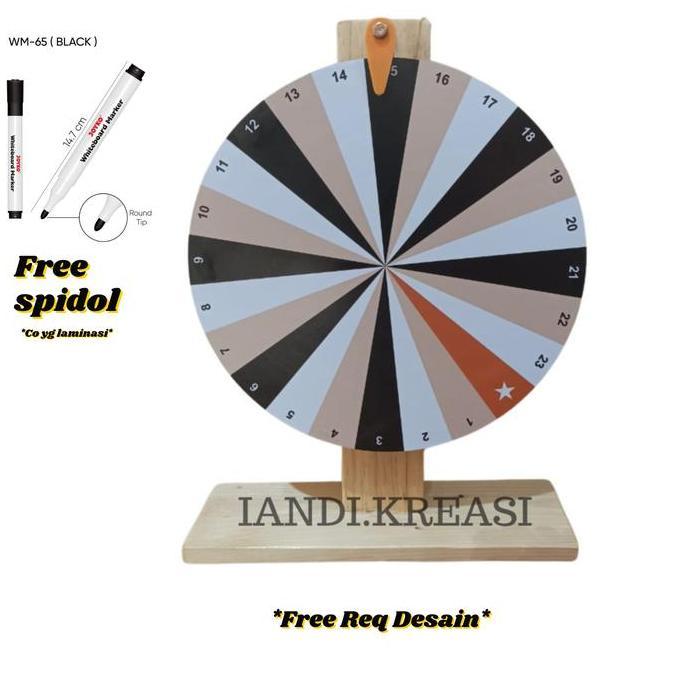 Spin Wheel 30 cm versi Bunyi/RODA UNDIAN /lucky spin/Roulette 30cm