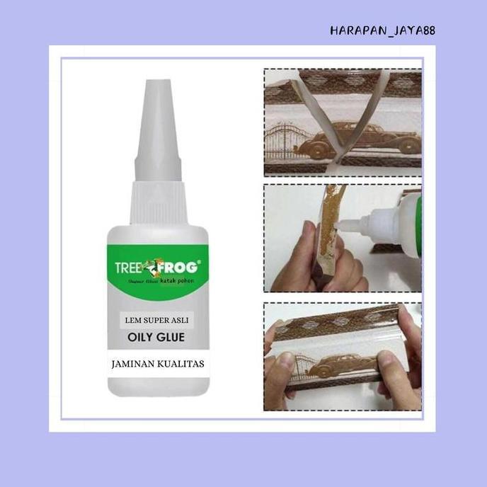 Lancarjaya- Tree Frog Lem Setan Super Glue Serbaguna Kuat Cairan Perekat Lem  Gitar