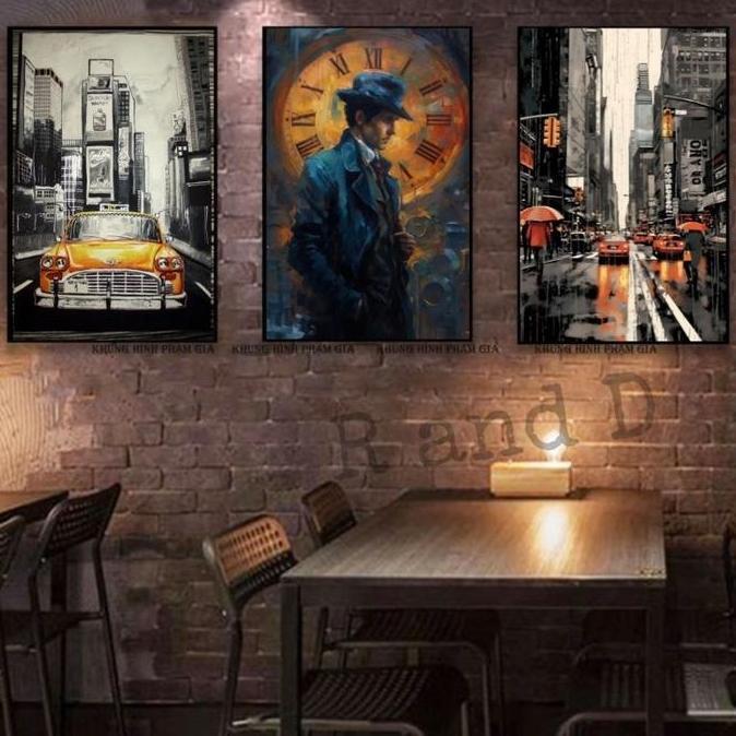 Promo Abstract Dekorasi dinding kamar ukuran 47x31, Hiasan dinding aesthetic ukuran A3, Lukisan abst