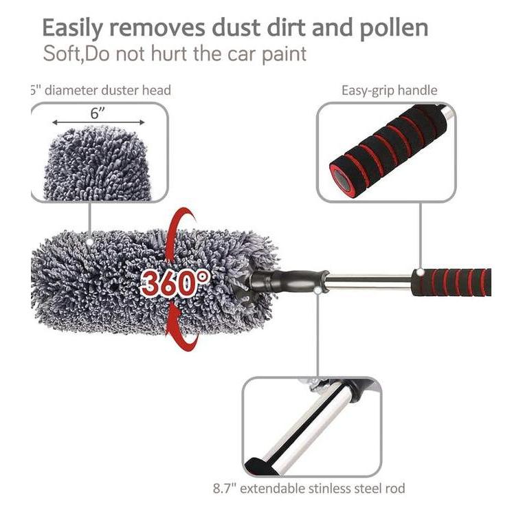 PREMIUM KEMOCENG MICROFIBER TELESCOPIC CAR PEMBERSIH DEBU DUSTER MOBIL (TERBAIK) (TERBARU) (TERMURAH