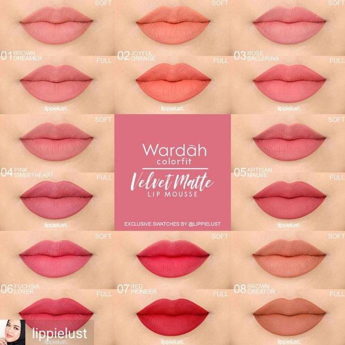Lipen- Wardah Colorfit Velvet Lip Mouse | Lip Cream Colorfit