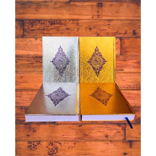 PREMIUM ALQURAN EMAS UKURAN A5 TANGGUNG KERTAS HVS PUTIH WAKAF ORIGINAL TERLARIS