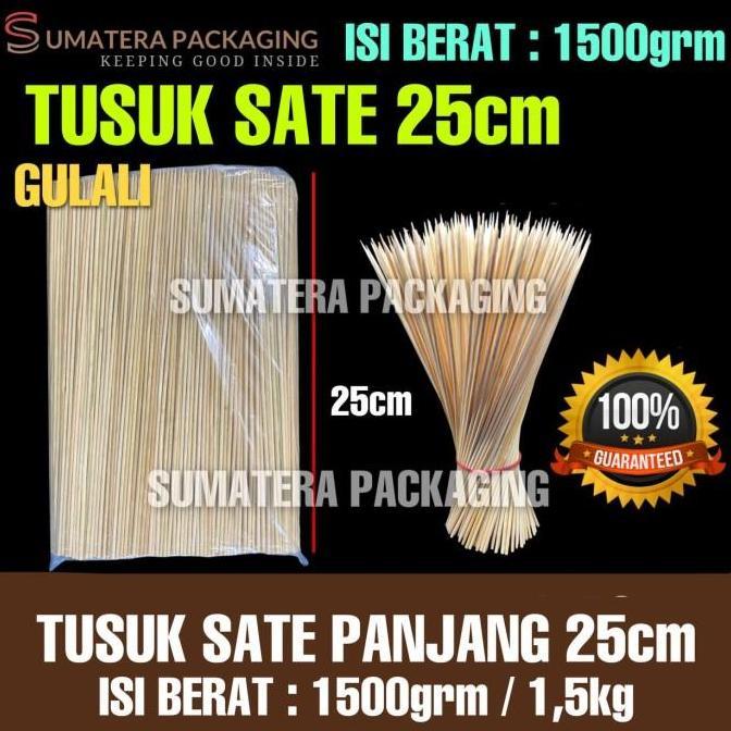 TUSUK SATE 25cm isi berat 1500grm GULALI - DAGING MEDAN