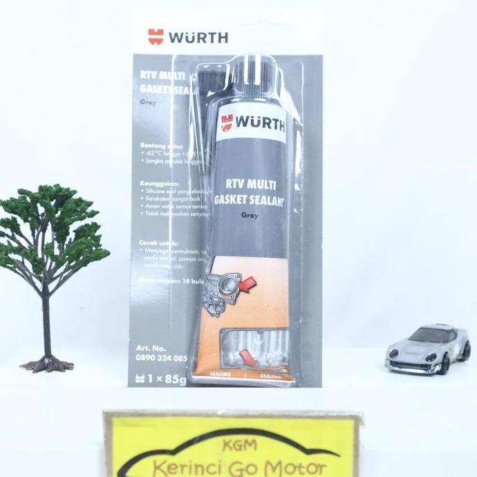 Promo RTV SILICONE SEALANT GREY WURTH - SEALANT ABU-ABU WURTH 85gr Diskon