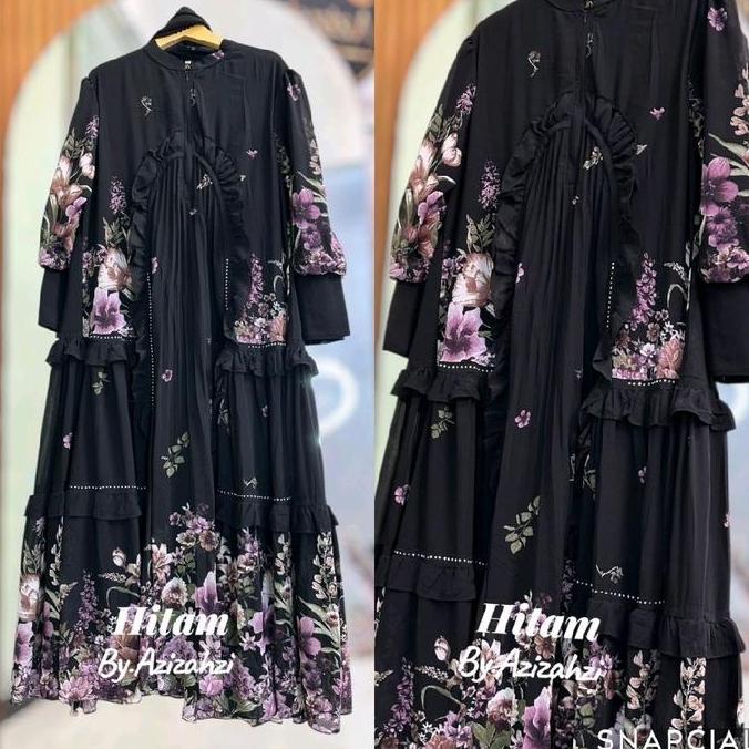 Hokywoi- Embun Gamis Ceruty Set Hijab Segi 4 Busui