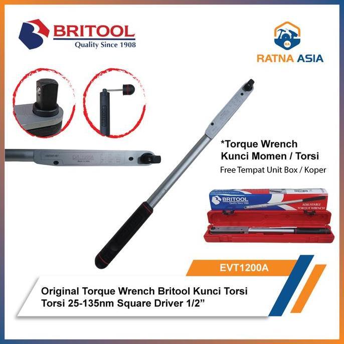 Britool EVT1200 Kunci Momen Kunci Torsi 1/2" Torque Wrench EVT 1200