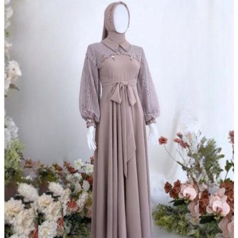Malika dress - gaun muslimah - gaun pesta muslimah - gaun pesta -gaun pesta mewah elegan -gaun viral