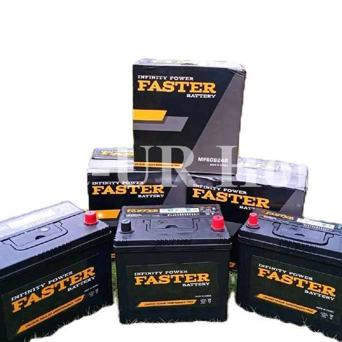 Terlaris Faster Aki Mobil Faster Mf Din 58012 / 58024 12 V 80 Ah Kering Cca 700 Original Korea Iso 9