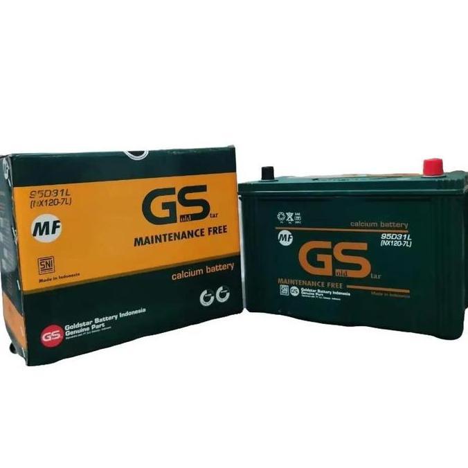 Terlaris Aki Mobil Kering Gs Mf Nx120-7L 95D31L 12V 110Ah Aki Kering Pajero Fortuner Diesel Hilux Be