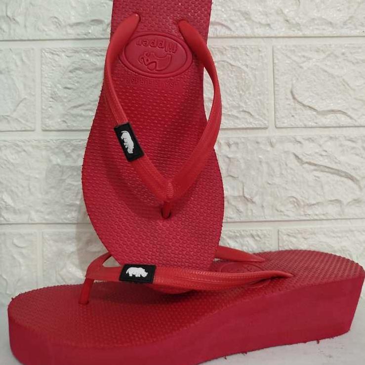 DISKON SANDAL JEPIT WEDGES WANITA FILPPER HAK 3CM FULL COLOR