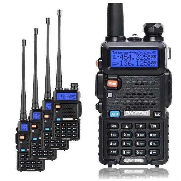 Terlaris Paket 5 Unit Uv-5R Uv5R Bfuv5R Uv5R 8 Watt Walkie Talkie Uv-5R Uv 5R