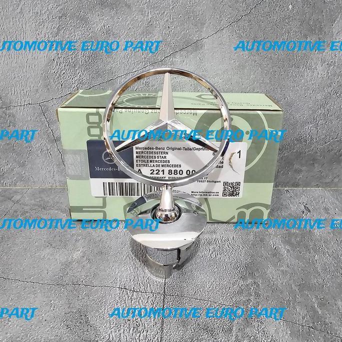TERBARU - EMBLEM KAP MESIN DEPAN LOGO BINTANG MERCEDES BENZ W204 W212 W221 W211