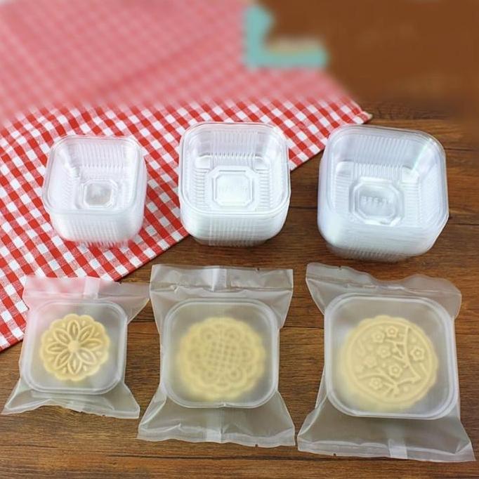 Plastik Kue Mooncake Transparent Polos Doff PM5002