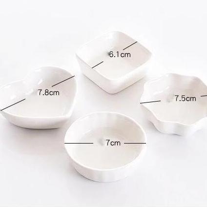 TEMPAT SAOS SAMBAL KERAMIK CERAMIC SAUCE DISH PLATE SATUAN