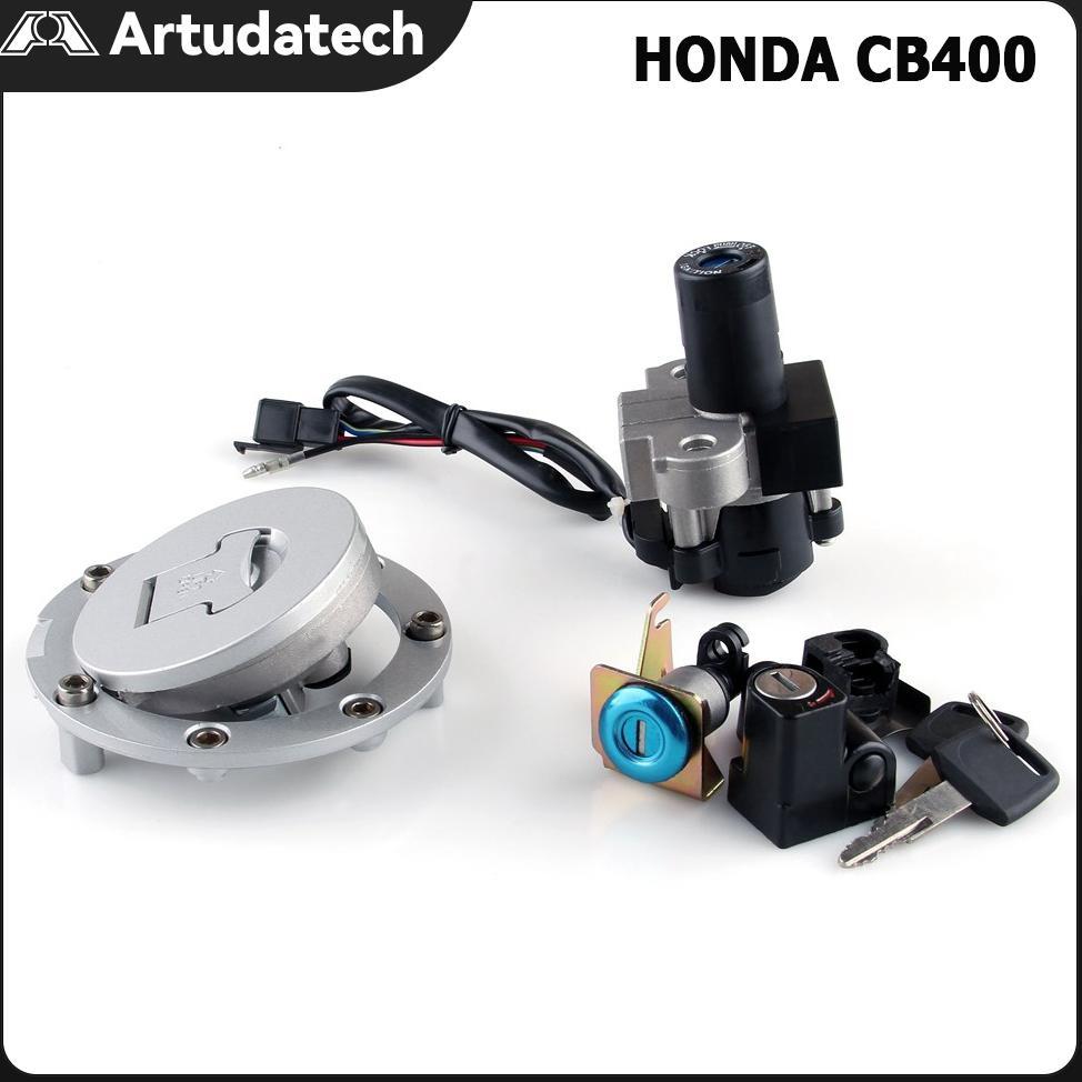 Tutup tangki Honda CB400 CB-1 VT250 MC20 1992-1998 Kunci kontak set+Kunci jok set