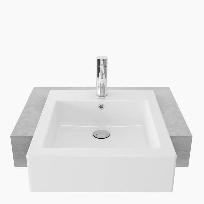 Wastafel Toto LW 642 CJ / LW642CJ (Body Only) Model Tanam