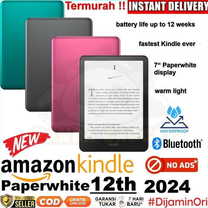 New 2024 Amazon Kindle Paperwhite Gen 12 USB-C 16GB / 32GB Signature Edition e-book Reader PDF