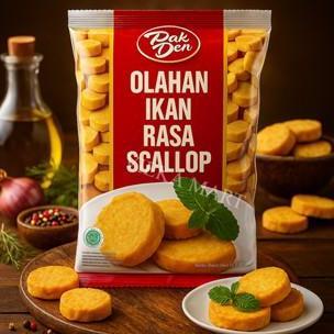 Pak Den Scallop 500 gram / Scallop frozen / Scallop Frozen Food / Scallop ikan / Scallop Ngetop