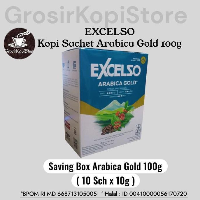 Coffee ground Sachet Excelso Arabica Gold 100g| Kopi Bubuk Sachet Excelso Arabica Gold 100g