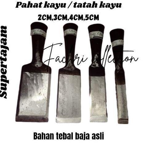 Pahat Kayu Baja Asli 1Set 2cm 3cm 4cm 5cm Super Tajam Kualitas Terbaik Alat Pertukangan Ukir Kayu Ba