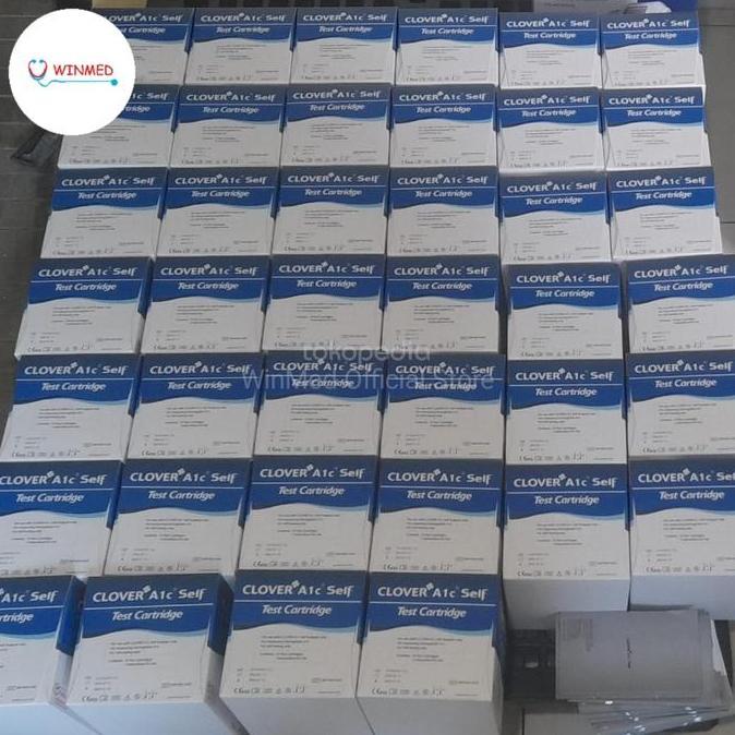 Strip Clover A1C SELF Cek HbA1C Strip Cek HbA1C Self /Alat Check HbA1C