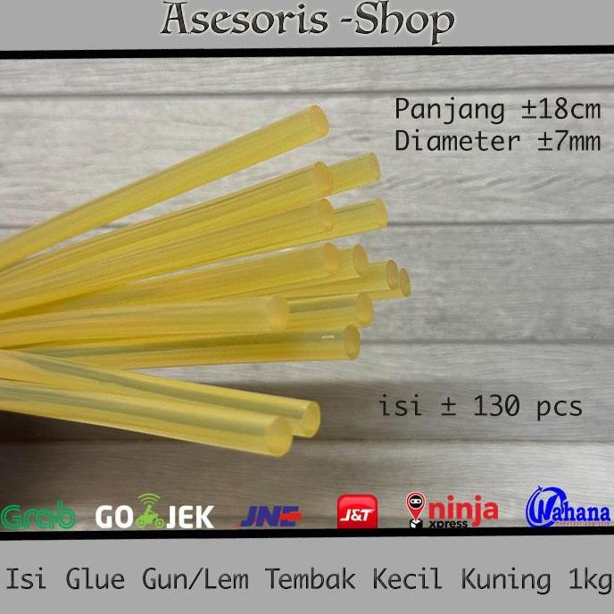 Promo Isi Lem Tembak kecil warna Kuning 1kg Diskon