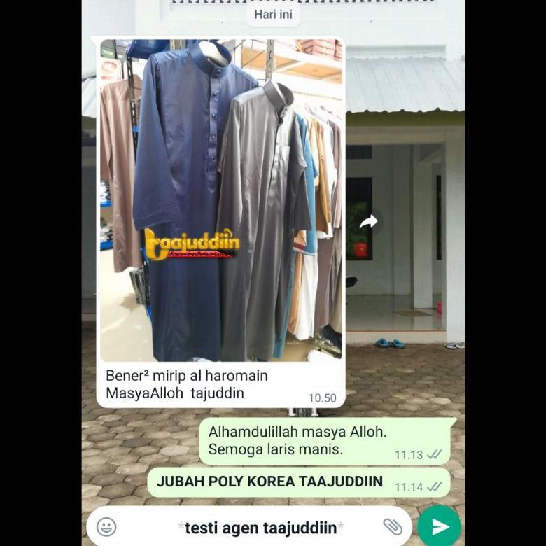 Big Promo Jubah Gamis Pria Dewasa Polyster Korea Style Saudi Import Kancing Premium Exclusive Polyes