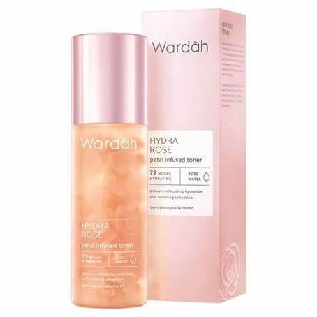Wardah Hydra Rose Petal Infused Toner 100ml/ Toner Kulit Kering