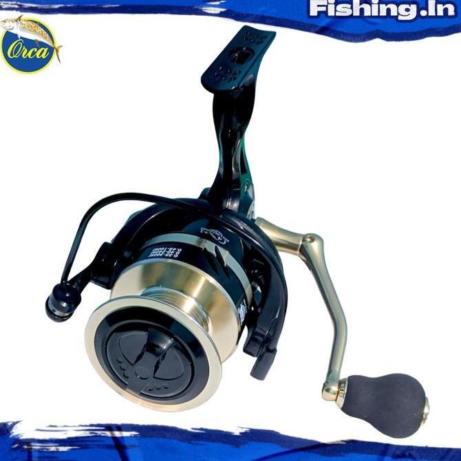 Reel Pancing Orca Jaguar dan Kingfisher Power Handle Super Mulus Kuat 17kg Metal (TERBAIK) (TERBARU)