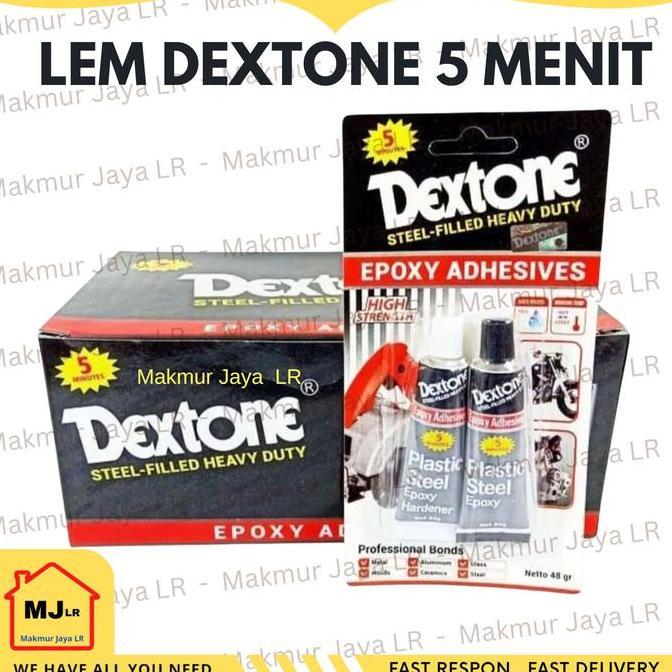 Promo Lem Besi DEXTONE Epoxy Adhesives 48 gram Lem Serbaguna Dextone 5 Menit - Besar 48gr Diskon