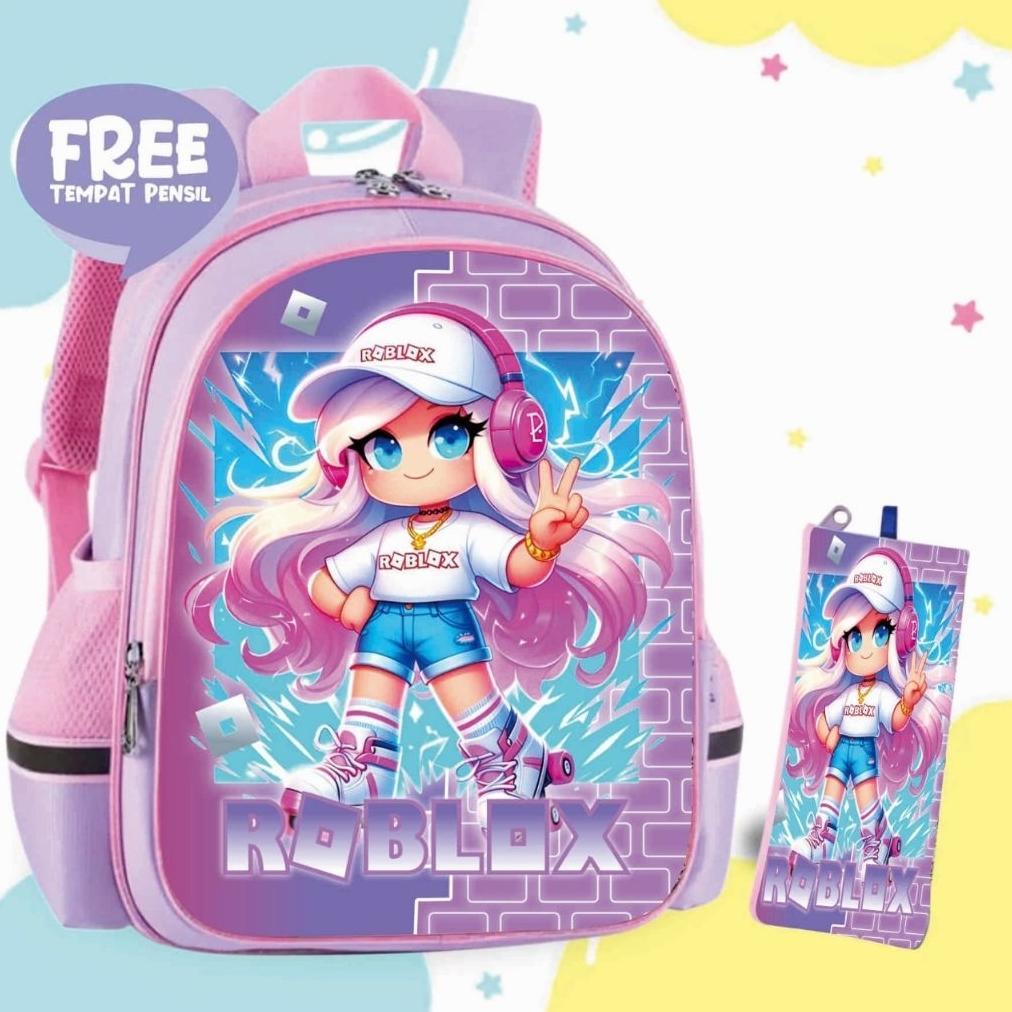 DISKON TAS RANSEL ANAK PEREMPUAN ROBLOX TERBARU BUAT ANAK TK/SD