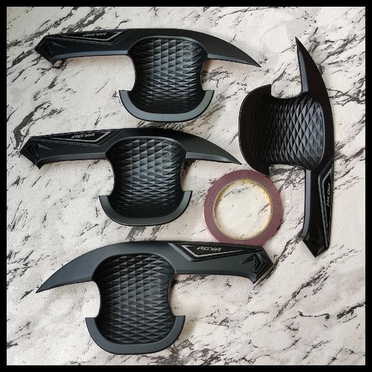 TERMURAH OUTER HANDLE MANGKOK PINTU MOBIL TOYOTA AGYA 2023 HITAM 