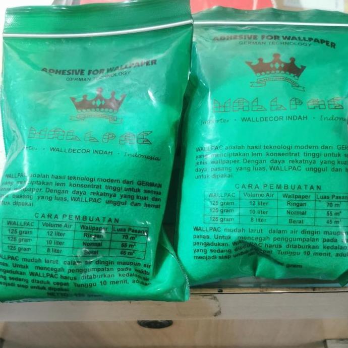 Promo Lem wallpaper Wallpac lem tembok 125gram Diskon