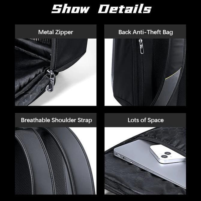 DIVOOM Cyberbag Pixel Art LED Backpack - Tas Ransel dengan LED Pixel Art 64 x 64